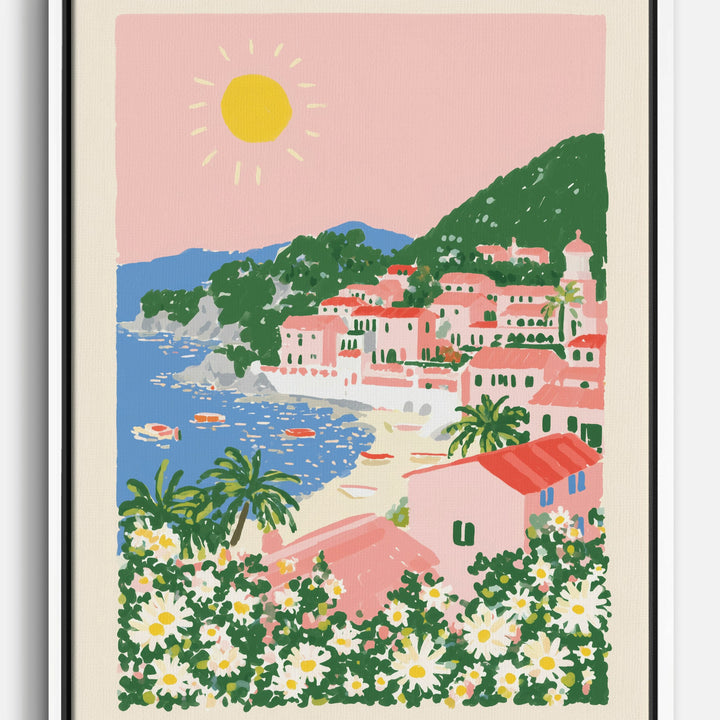 Coastal Village Canvas Prints