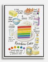 Rainbow Delight Canvas Print White