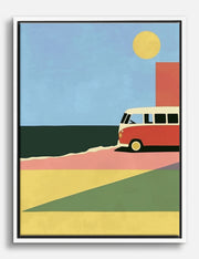 Vintage Beach Canvas Prints