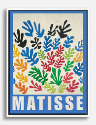 Matisse Colorful Cut Outs Canvas Print White