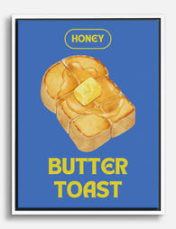 Honey Butter Morning Canvas Print White