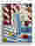 Matisse-Inspired Striped Still Life Canvas Print - White