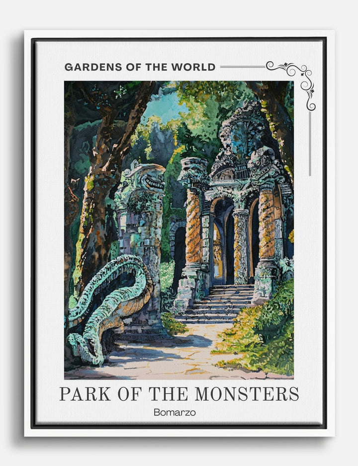 Enchanted Garden Escape Canvas Print White