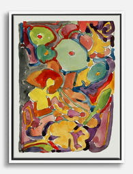 Stolk Botanical Abstraction Canvas Print White