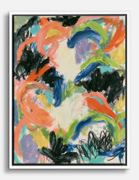 Rainbow Gesture No. 1 Canvas Print White