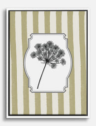 Botanical Dill Elegance Canvas Print White